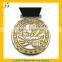 Tae kwon do medals with gold plating