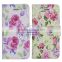 C&T Flower Flip Folio Wallet Magnetic Closure PU Leather Cover for Iphone SE