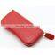 PU Leather Zipper Key Chain Case Six Key Hook Zipper Case