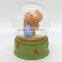 popular pretty resin bear snow globe