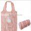 210D Orange Polyester Fodable Reusable Shopping Bag