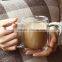 250 ml Heat Resistant Double Wall Layer Clear Glass