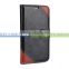 Premium leather flip phone cover with card slots & stand for Samsung s7