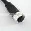 water-repellent metallic nut threaded coupling 4 pin cable connector