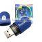 USB Wireless Bluetooth Dongle Adapter for Laptop Desktop Tablet Computer - BLUE