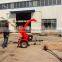 TC4 gasoline engine mini mobile wood chipper machinery
