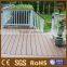 Black extruded wood plastic composite household garden decking