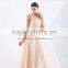 Elegant Pink short sleeve lady evening dress sexy backless beautiful party girl dress