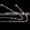 Fashion metal silver plated full crystal bra shoulder strap for women