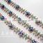 colourful rose fabric lace trim