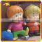 KANO6082 Amusement Park Artificial Fiberglass Little Kids Cartoon Model