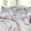 2016 latest design home textile printed quilt cover 100% cotton bedding set
