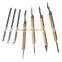 Zipper Bag pack Wooden Modeling Clay Tool set for Sculpting