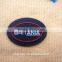 waterproof 3D raised logo rubber badge,jacket sewing on rubber patch