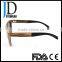 High Quality Zebra Wooden Flat Top Square Wood OEM Sunglasses