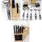 New Revoled Wooden Block 18pcs Kitchen Knives Set and Kitchen Ware Set KC-3008