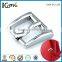 Silver fashion simple stype metal pin leather belt buckle