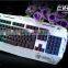 led backlit computer gaming keyboard colored keys