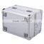 Soozier Professional Mirrored Makeup Artist Cosmetic Travel Mini Case with Pull-Out Trays - Silver