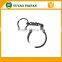 odm poker chips keyring with sliver electroplate metal key chain