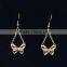 Earrings With Butterfly Drop for Wholesale