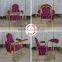 BH-G8166 High quality steel padded church chair with book rack church chair