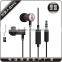 new design colorful metal earphone and free samples offered
