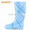 Women blue rain boots