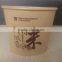 natural color print logo disposable paper bowl