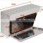 Aluminum tool box half door with removable shelf and 3 drawers