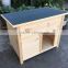 Flat and waterproof roof custom wooden dog house for sale