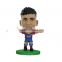 Big head plastic football figure ,Lifelike Ronaldo star custom football player figure,OEM plastic miniature football figures