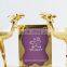 24K Gold Plated Two Camel with Photo Frame with Swarovski Crystals