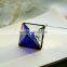 Handmade Hanging indigo Stained Glass Terrarium