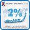 Purchase agent Market Union 2% commision