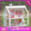 2016 top fashion kids wooden doll house toy, lovely children wooden doll house, princess diy wooden doll house W06A041-J7