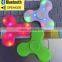 2017 Hot Tri Fidget LED Hand Spinner with Wireless Bluetooth Speaker Stress Reducer