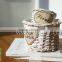 Handmade Decorative Metal Wicker Baskets for Flowers