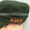 Customize fashion army green Military Caps and flat caps with Dongguan Factory