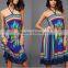 2016 Long Women Black Sexy Chiffon Dress