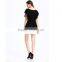 Domin fashion latest beading style white mini skirt