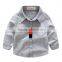 2017 new design casual shirts oxford long sleeve blouses for 2-8 years old boy