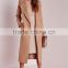 OEM service best selling lady oversized camel winter coat