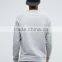 Custom Logo Long Raglan Sleeve Crew Neck Grey Men's 87% Cotton 13% Viscose Casual Blank Sweatshirt