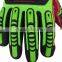 CE 4543 cut proof high visibility oil and gas safety gloves TPR cut resistant impact protection gloves