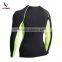 Long Sleeve Breathable anti-bacterial reflective sexy fitness gym apparel for men