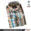 Latest fashion men casual shirts plaid fabric button up shirts for men