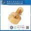 Made in Taiwan Brass M4 Knurled Head Diamond Thumb Screw