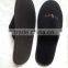 black slipper High quantily black cotton velour disposable slipper