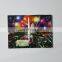 Cute funny handmade paper led light up greeting Christmas cards with button